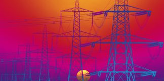 Energy Dept. Harnesses Startups, Takes Small Steps Into Using Blockchain to Protect Power Grid sunset over powerlines